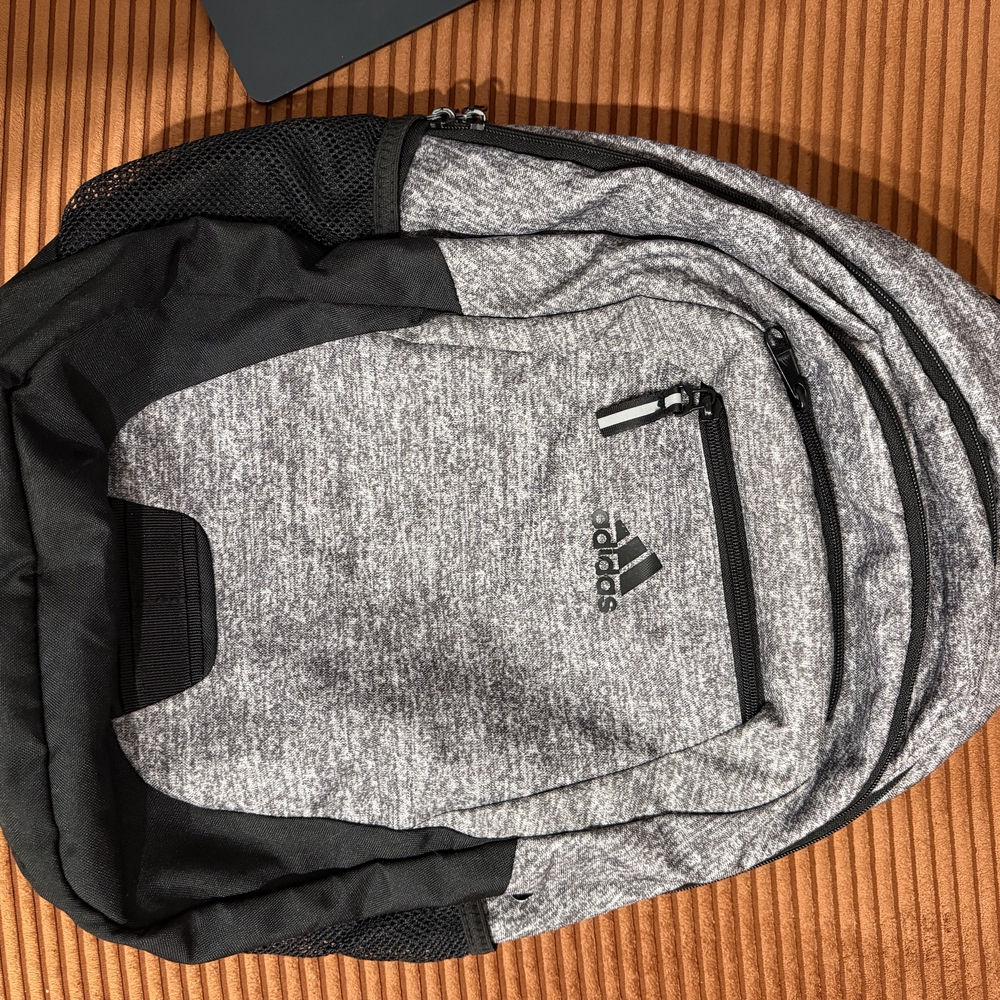Adidas Foundation 6 Backpack, Gray and Black Men's